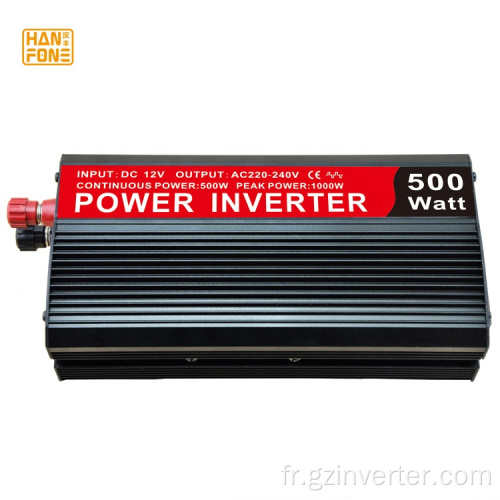 Onduleur de 500W 12V à 220V 50Hz onduleur solaire